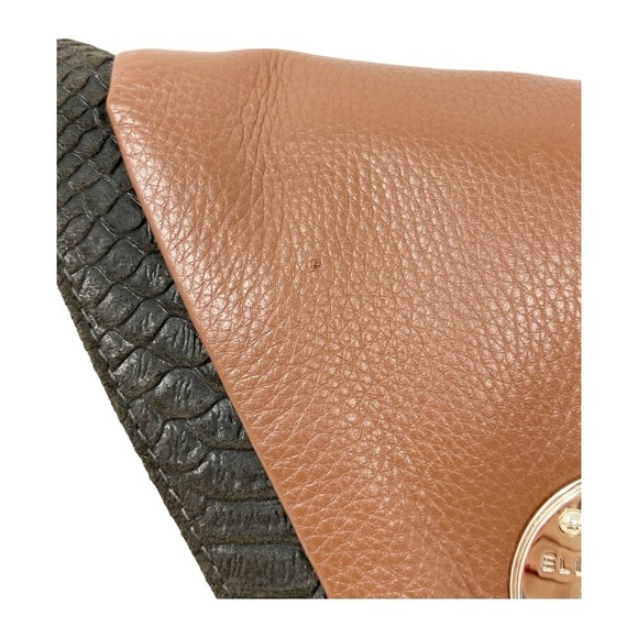 Elliott Lucca Women's Genuine Leather Shoulder Envelope Bag Clutch Chain - Picture 4 of 10